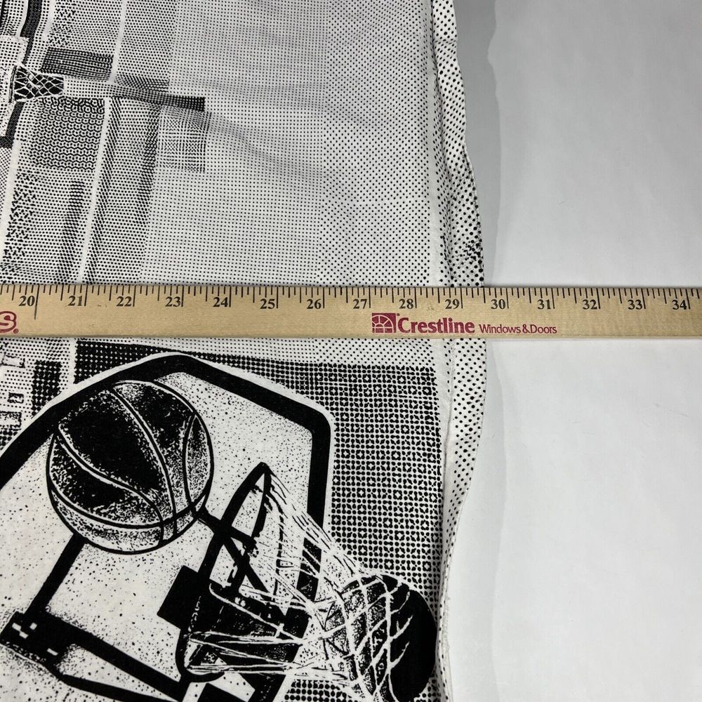 Vintage Chicago Bulls All Over Print Activewear Tag Shirt XL Made In USA - Picture 10 of 10